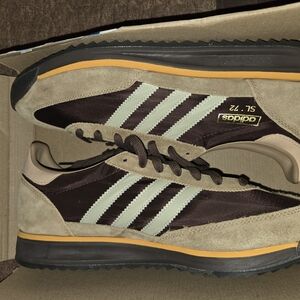 Adidas SL 72 Men's Tan and Dark Brown Sneakers
